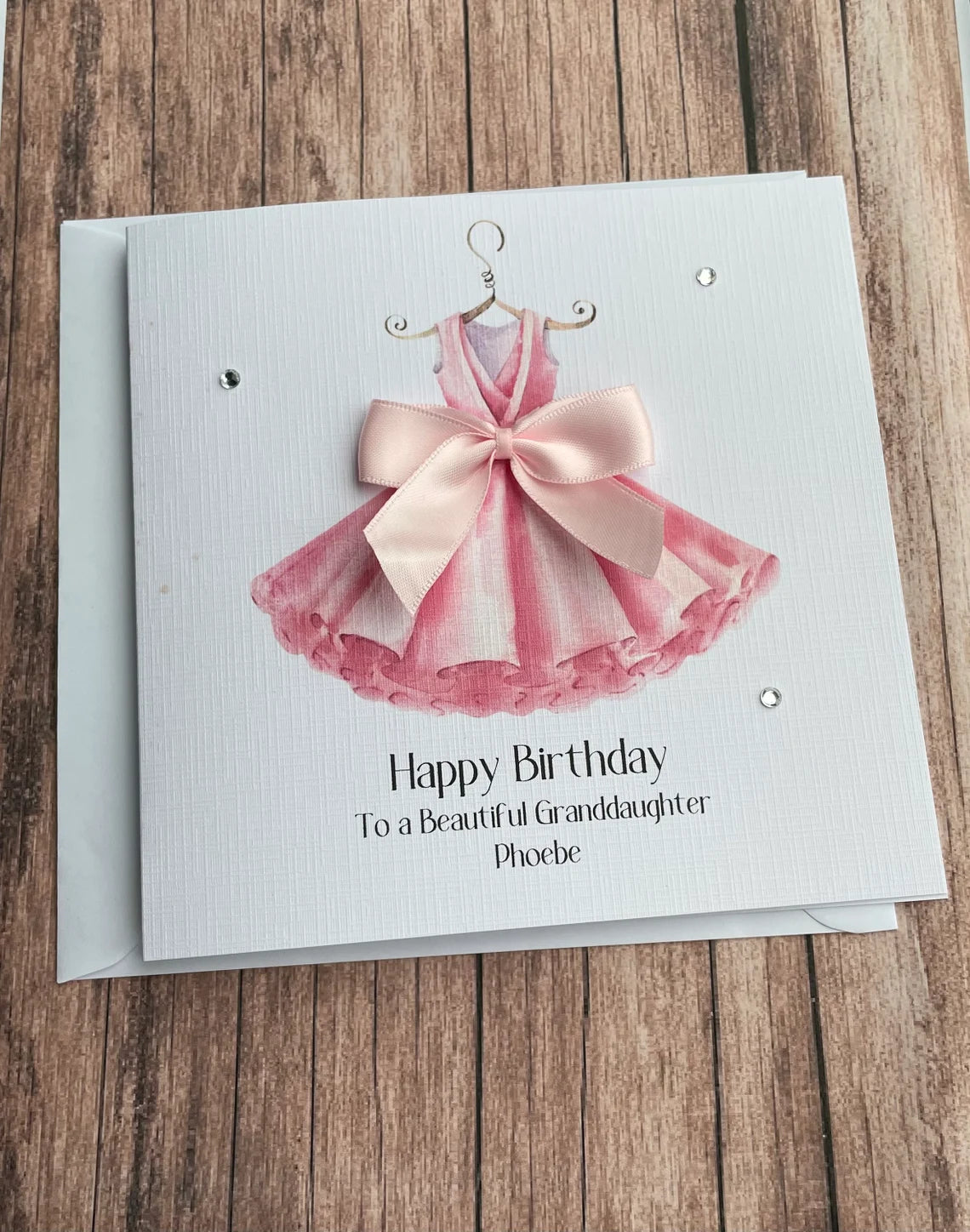 Personalised Ballerina Birthday Card For Her Happy Birthday Daughter Niece Granddaughter Greeting Card Handmade Pretty Girly Card