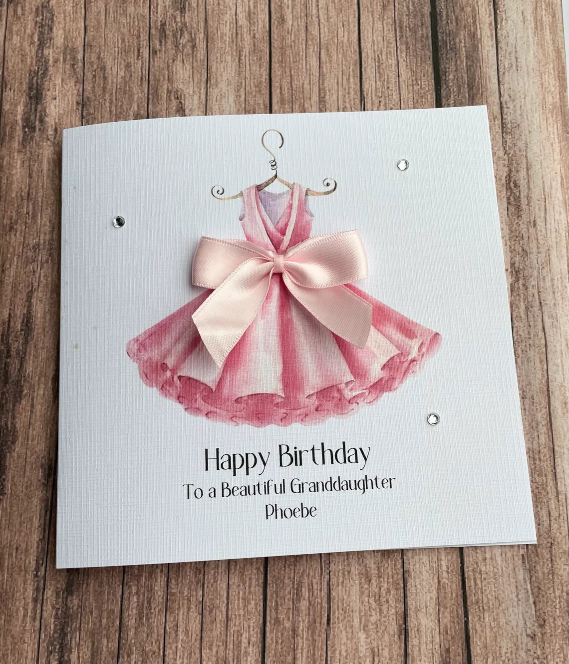 Personalised Ballerina Birthday Card For Her Happy Birthday Daughter Niece Granddaughter Greeting Card Handmade Pretty Girly Card