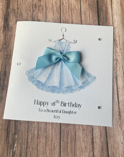 Personalised Ballerina Birthday Card For Her Happy Birthday Daughter Niece Granddaughter Greeting Card Handmade Pretty Girly Card