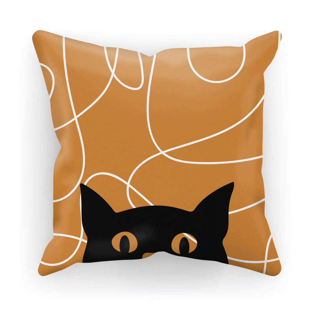 Black Cat Cushion Cover