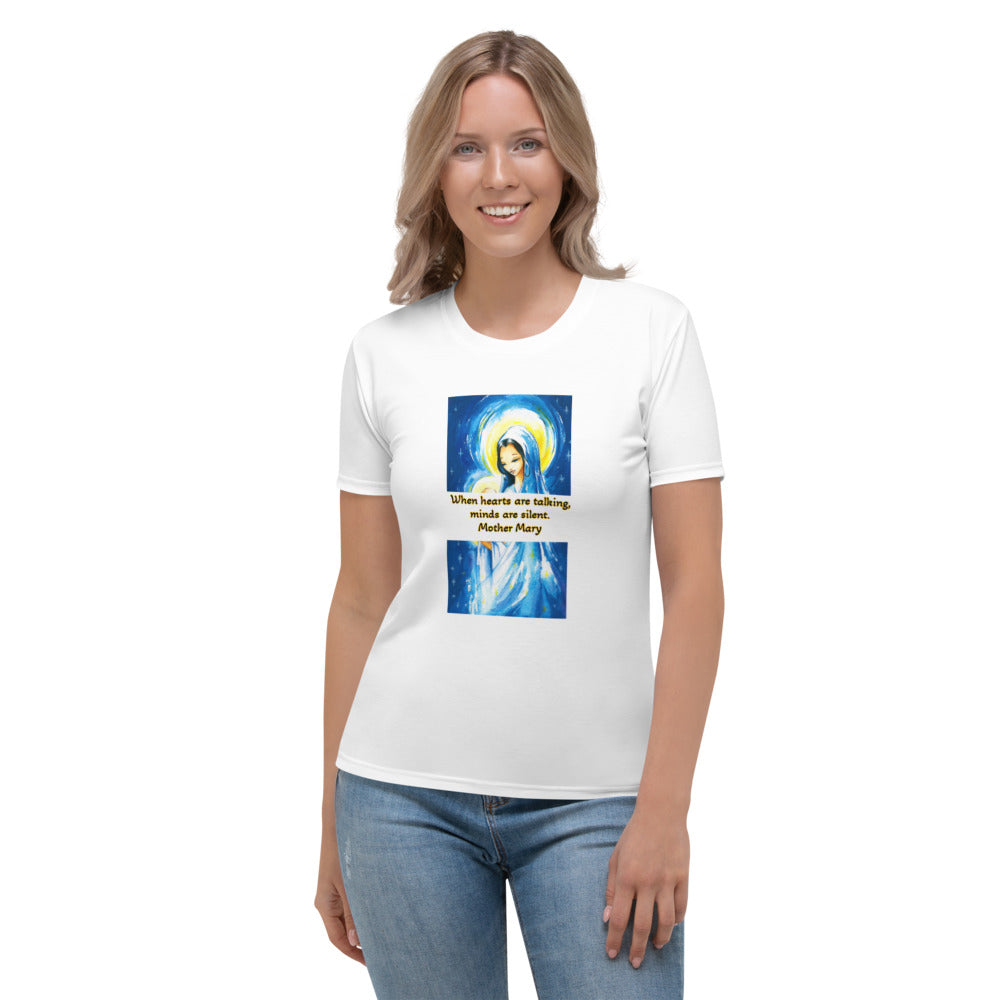 Women's T-shirt with an angel's message
