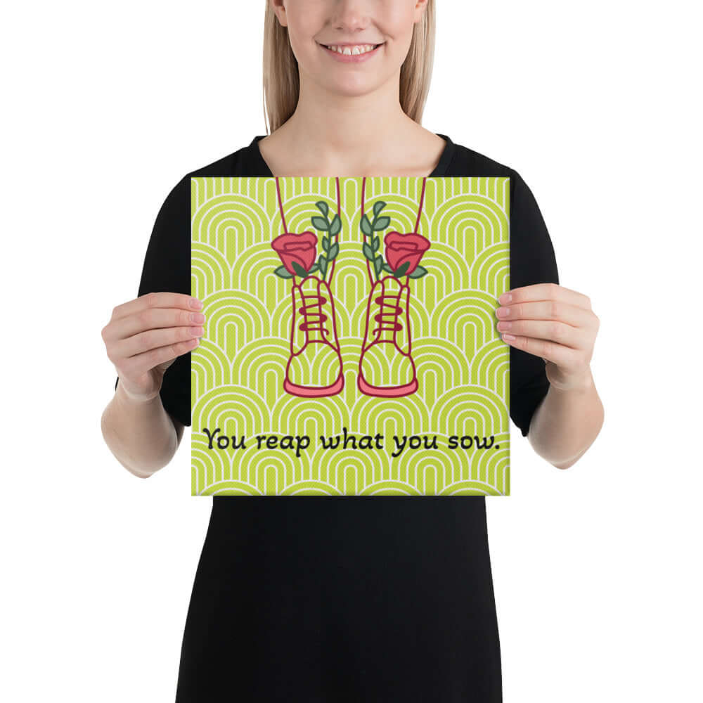 Canvas with a quote
