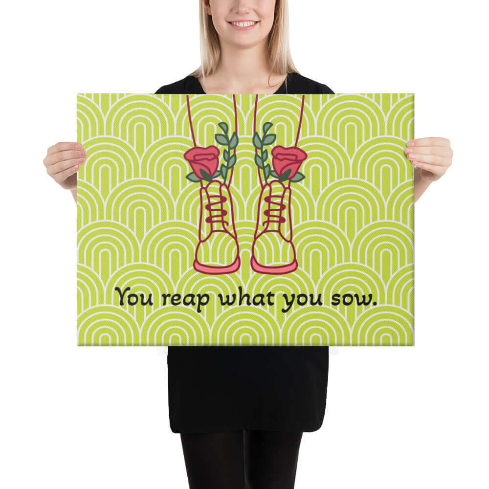 Canvas with a quote