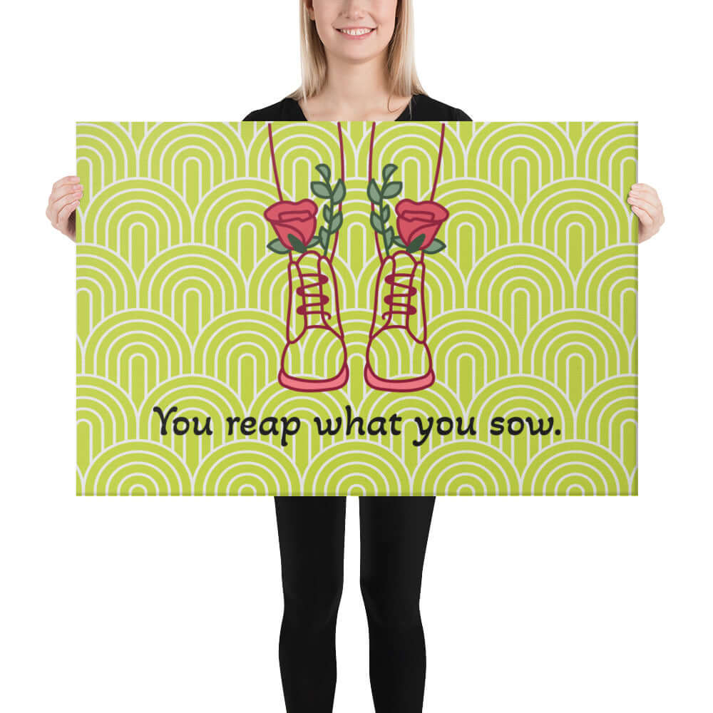 Canvas with a quote