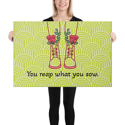 Canvas with a quote