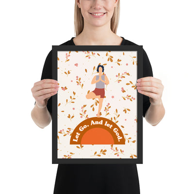 Framed poster with a quote