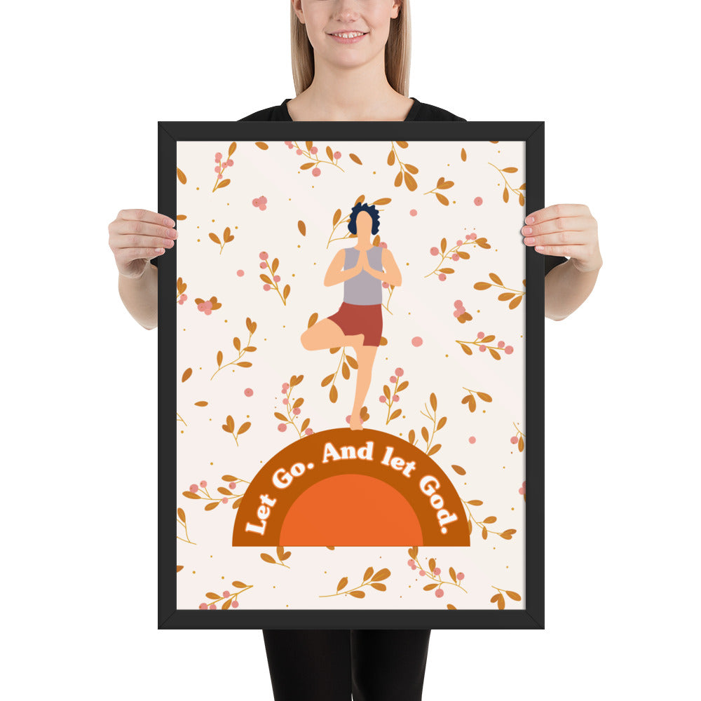 Framed poster with a quote