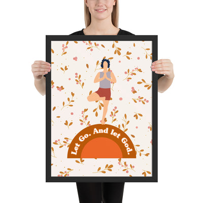Framed poster with a quote