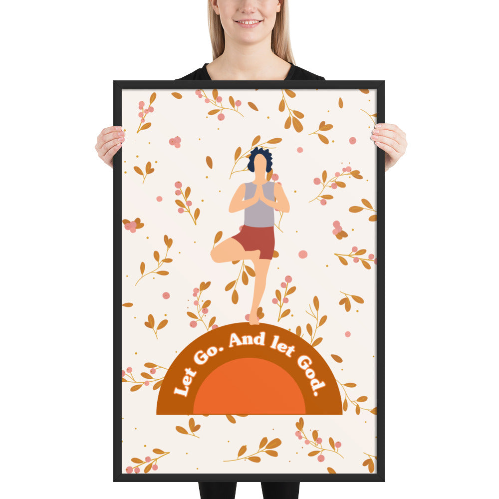Framed poster with a quote