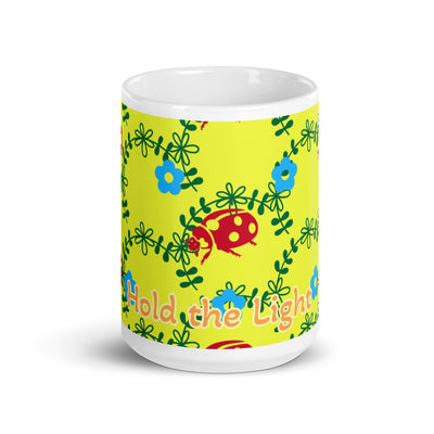 Floral design glossy mug